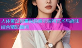 人体黄瓜创意视频展示独特艺术与趣味结合精彩瞬间