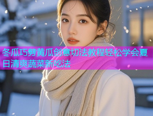 冬瓜巧劈黄瓜创意切法教程轻松学会夏日清爽蔬菜新吃法